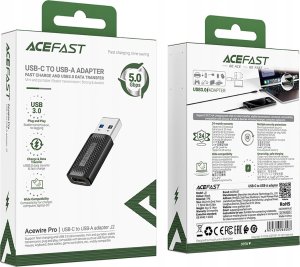 Adapter USB Acefast J2 USB-A - USB-C Czarny  (6974316283003) 5