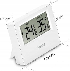 Termometr Hama TERMOMETR HIGROMETR EBRO BIAŁY 11