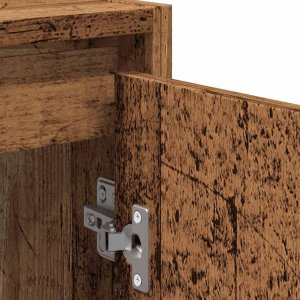 vidaXL 2-częściowy zestaw mebli łazienkowych, kolor starego drewna 8