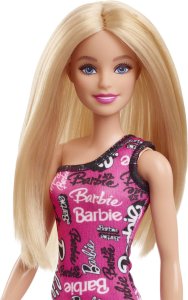 Lalka Barbie Mattel Szykowna kalka w różowej sukience (HRH07) 4