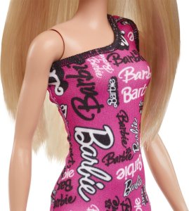 Lalka Barbie Mattel Szykowna kalka w różowej sukience (HRH07) 5