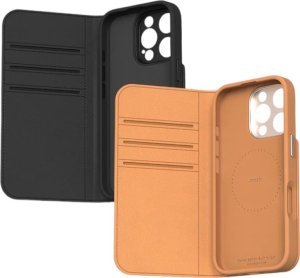 Moshi Moshi Overture MagSafe - Skórzane etui 3w1 z klapką iPhone 16 Pro (Caramel Brown) 2