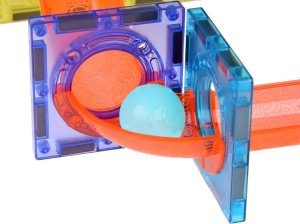 Jokomisiada Klocki Magnetyczne 3D dla dzieci Zbuduj Świecący Tor Kulkowy 49 ele ZA5250 5