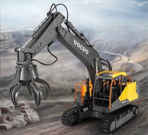 Jokomisiada Licencjonowana Koparka VOLVO 1:16 Zdalnie sterowana Dużo funkcji RC0668 14