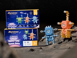 洋楽 KONFLIC WORLD Marioinex Klocki mini Crazy Monsters Space Jinks kosmos
