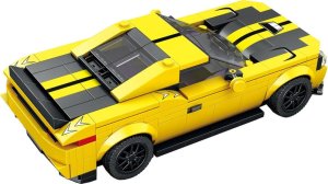 Jokomisiada Klocki techniczne 336-elementów + naklejki Żółte Sportowe Auto ZA5260 4