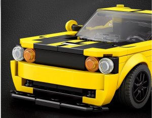 Jokomisiada Klocki techniczne 336-elementów + naklejki Żółte Sportowe Auto ZA5260 6