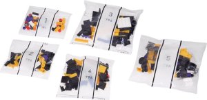 Jokomisiada Klocki techniczne 336-elementów + naklejki Żółte Sportowe Auto ZA5260 10