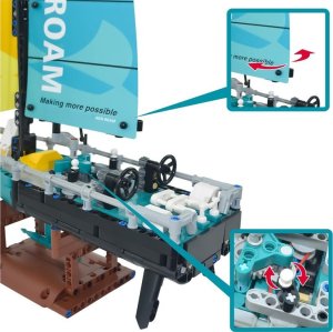 Jokomisiada Klocki techniczne Jacht regatowy 675-elementów kolorowe klocki ZA5296 6