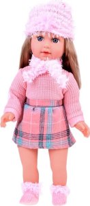 Jokomisiada Miękka stylowa lalka Kate nauczy prostych zwrotów po angielsku ZA5187 3