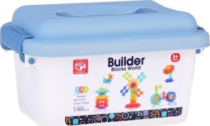 Jokomisiada Zestaw kolorowe Klocki konstrukcyjne 3D 140 elementów dla dzieci ZA5311 9