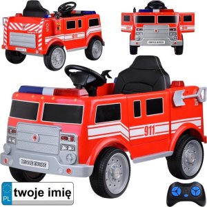 Jokomisiada Auto Straż Pożarna Wóz Strażacki na akumulator Koguty Sygnał Radio PA0313 1