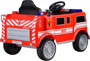 Jokomisiada Auto Straż Pożarna Wóz Strażacki na akumulator Koguty Sygnał Radio PA0313 4