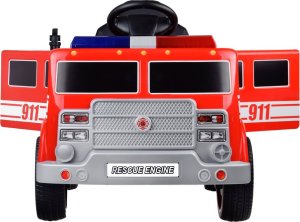 Jokomisiada Auto Straż Pożarna Wóz Strażacki na akumulator Koguty Sygnał Radio PA0313 5