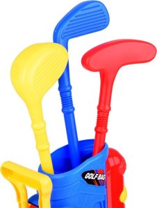 Jokomisiada Zestaw do gry Mini Golf kije + piłki + stojak na kółkach dla dzieci SP0804 4