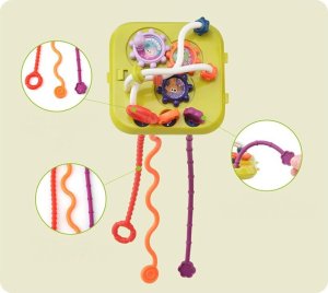 Jokomisiada Kostka zabawka interaktywna dla malucha sorter kształty cymbałki ZA5278 4