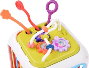 Jokomisiada Kostka zabawka interaktywna dla malucha sorter kształty cymbałki ZA5278 6