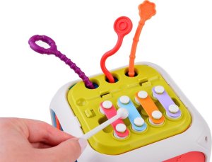 Jokomisiada Kostka zabawka interaktywna dla malucha sorter kształty cymbałki ZA5278 8