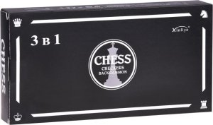 Jokomisiada Zestaw 3w1 Gra drewniane Szachy Warcaby Tryktrak z dwustronną planszą GR0692 11