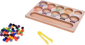 Jokomisiada Kolorowe Kulki Układanka Montessori Mozaika Sorter nauka kolorów ZA5329 2