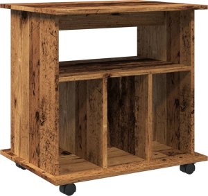 vidaXL Szafka na kółkach, stare drewno, 60x45x60 cm 2