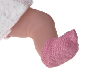 Jokomisiada Lalka bobas w nosidełku laleczka pije i siusia + butelka ZA5155 7