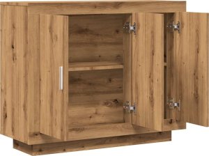 vidaXL Szafka, dąb artisian, 92x35x75 cm 7