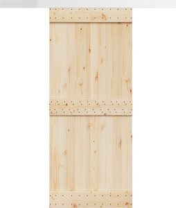 vidaXL System do montażu drzwi przesuwnych, 183 cm, aluminium, srebrny 1