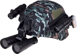Jokomisiada Zestaw dla żołnierza hełm lornetka laser lampka walkie talkie moro ZA5310 4