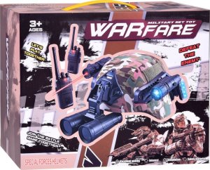 Jokomisiada Zestaw dla żołnierza hełm lornetka laser lampka walkie talkie moro ZA5310 10