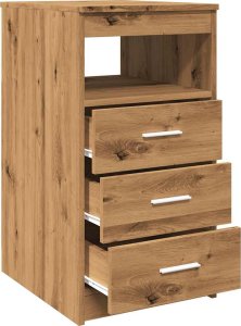 vidaXL Komoda, dąb artisan, 40x50x76 cm 8