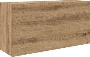 vidaXL Wisząca szafka łazienkowa, dąb artisan, 80x25x40 cm 2
