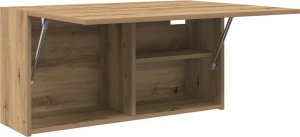 vidaXL Wisząca szafka łazienkowa, dąb artisan, 80x25x40 cm 5