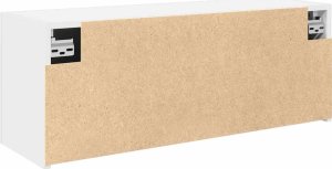 vidaXL Wisząca szafka łazienkowa, biała, 80x25x30 cm 7