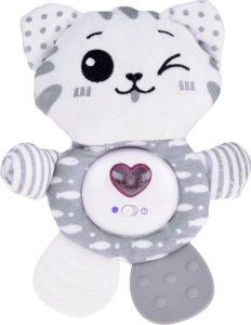 Jokomisiada Gryzak zabawka 3w1 Kotek interaktywna maskotka grająca grzechotka ZA5288 3