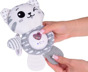 Jokomisiada Gryzak zabawka 3w1 Kotek interaktywna maskotka grająca grzechotka ZA5288 5