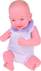 Jokomisiada Uśmiechnięta Lalka bobas 40cm laleczka dzidziuś fioletowy sweterek ZA5321 6