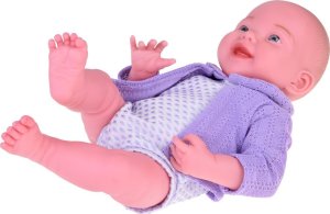 Jokomisiada Uśmiechnięta Lalka bobas 40cm laleczka dzidziuś fioletowy sweterek ZA5321 8