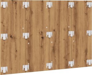 vidaXL Wezgłowie łóżka, dąb artisan, 120x1,5x80 cm 4