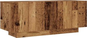 vidaXL Szafka pod TV z oświetleniem LED, stare drewno, 100x35x40 cm 2