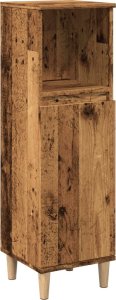 vidaXL Szafka łazienkowa, stare drewno, 30x30x100 cm 2