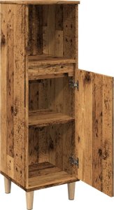 vidaXL Szafka łazienkowa, stare drewno, 30x30x100 cm 5