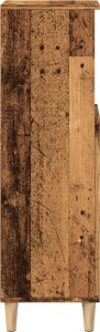vidaXL Szafka łazienkowa, stare drewno, 30x30x100 cm 6