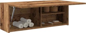 vidaXL Wisząca szafka łazienkowa, stare drewno, 80x25x30 cm 1
