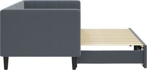 vidaXL Sofa rozsuwana, ciemnozielona, 80x200 cm, aksamit 4