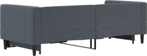 vidaXL Sofa rozsuwana, ciemnozielona, 80x200 cm, aksamit 5