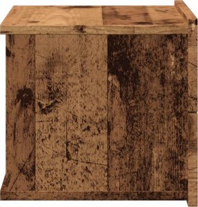 vidaXL Wiszące szafki nocne, 2 szt., stare drewno, 40x32x30 cm 6