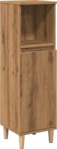vidaXL Szafka łazienkowa, dąb artisan, 30x30x100 cm 2
