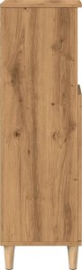 vidaXL Szafka łazienkowa, dąb artisan, 30x30x100 cm 6