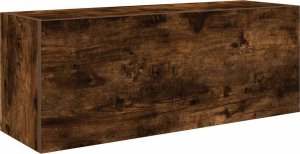 vidaXL Wisząca szafka łazienkowa, przydymiony dąb, 80x25x30 cm 2